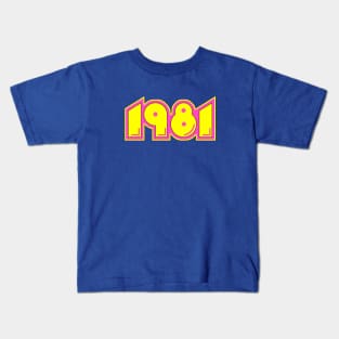 1981 Arcade Game (variant) Kids T-Shirt